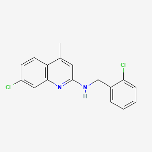 molecular formula C17H14Cl2N2 B5712226 7-chloro-N-(2-chlorobenzyl)-4-methyl-2-quinolinamine 