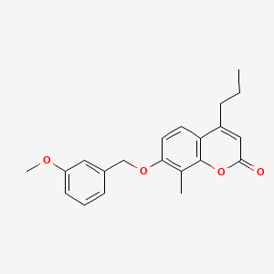 7-[(3-methoxybenzyl)oxy]-8-methyl-4-propyl-2H-chromen-2-one