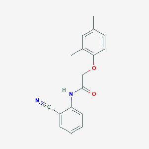 molecular formula C17H16N2O2 B5712235 N-(2-cyanophenyl)-2-(2,4-dimethylphenoxy)acetamide CAS No. 5854-92-2