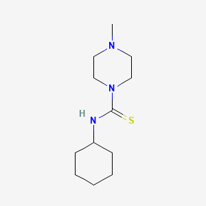 molecular formula C12H23N3S B5712253 N-cyclohexyl-4-methyl-1-piperazinecarbothioamide 