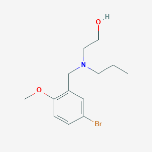molecular formula C13H20BrNO2 B5712256 2-[(5-bromo-2-methoxybenzyl)(propyl)amino]ethanol CAS No. 5421-14-7