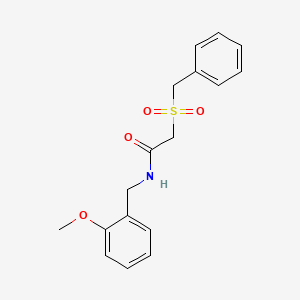 molecular formula C17H19NO4S B5712291 2-(benzylsulfonyl)-N-(2-methoxybenzyl)acetamide 