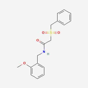 N-[(2-METHOXYPHENYL)METHYL]-2-PHENYLMETHANESULFONYLACETAMIDE