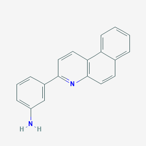 molecular formula C19H14N2 B5712313 (3-benzo[f]quinolin-3-ylphenyl)amine 