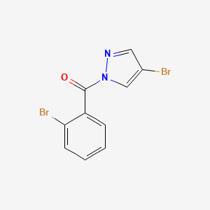 molecular formula C10H6Br2N2O B5712331 4-bromo-1-(2-bromobenzoyl)-1H-pyrazole 