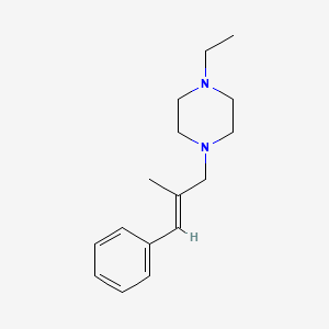 molecular formula C16H24N2 B5712337 1-ethyl-4-(2-methyl-3-phenyl-2-propen-1-yl)piperazine 