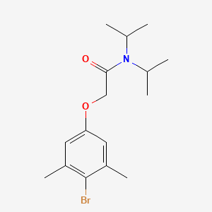 molecular formula C16H24BrNO2 B5712344 2-(4-bromo-3,5-dimethylphenoxy)-N,N-diisopropylacetamide 