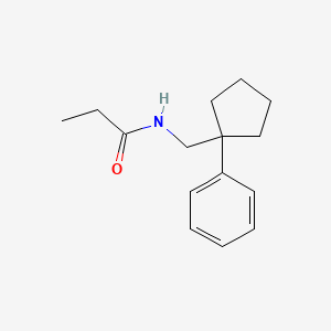 molecular formula C15H21NO B5712358 N-[(1-phenylcyclopentyl)methyl]propanamide 