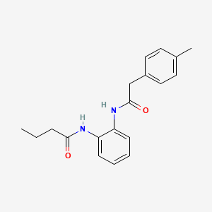 N-(2-{[2-(4-methylphenyl)acetyl]amino}phenyl)butanamide