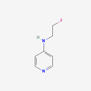 molecular formula C7H9FN2 B571243 N-(2-Fluoroethyl)pyridin-4-amine CAS No. 122974-87-2