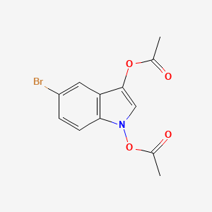 molecular formula C12H10BrNO4 B5712453 1-(acetyloxy)-5-bromo-1H-indol-3-yl acetate 