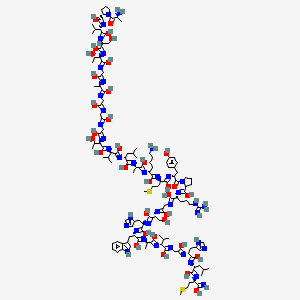 molecular formula C129H203N39O34S2 B571246 Gastrin Releasing Peptide, rat CAS No. 119290-92-5