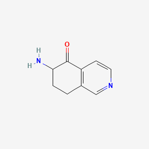 molecular formula C9H10N2O B571248 6-Amino-7,8-dihydroisoquinolin-5(6H)-one CAS No. 115787-48-9