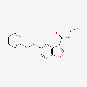 molecular formula C19H18O4 B5712499 ethyl 5-(benzyloxy)-2-methyl-1-benzofuran-3-carboxylate 