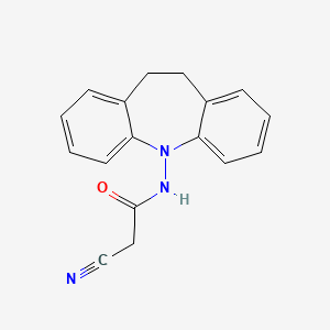 molecular formula C17H15N3O B5712505 2-cyano-N-(10,11-dihydro-5H-dibenzo[b,f]azepin-5-yl)acetamide 
