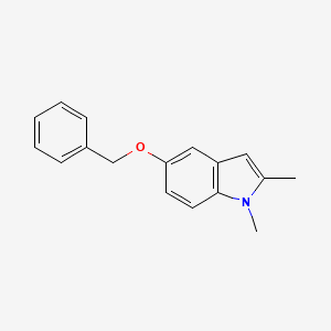 molecular formula C17H17NO B5712515 5-(benzyloxy)-1,2-dimethyl-1H-indole 