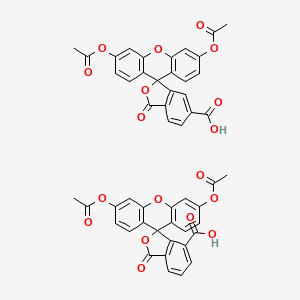 molecular formula C25H16O9 B571253 5(6)-Carboxyfluorescein diacetate CAS No. 124387-19-5