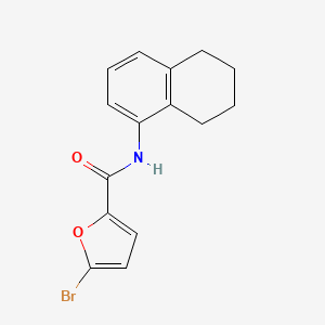molecular formula C15H14BrNO2 B5712531 5-bromo-N-(5,6,7,8-tetrahydro-1-naphthalenyl)-2-furamide 
