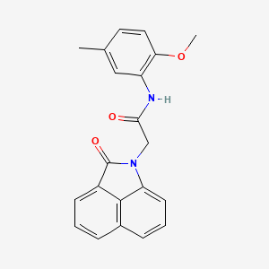 molecular formula C21H18N2O3 B5712532 N-(2-methoxy-5-methylphenyl)-2-(2-oxobenzo[cd]indol-1(2H)-yl)acetamide 