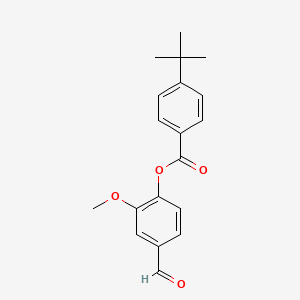 molecular formula C19H20O4 B5712542 4-formyl-2-methoxyphenyl 4-tert-butylbenzoate 