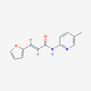 molecular formula C13H12N2O2 B5712556 3-(2-furyl)-N-(5-methyl-2-pyridinyl)acrylamide 
