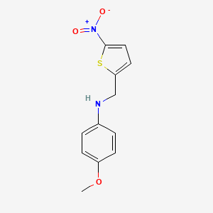 (4-methoxyphenyl)[(5-nitro-2-thienyl)methyl]amine