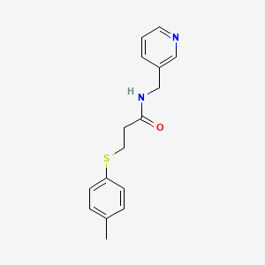 3-[(4-methylphenyl)thio]-N-(3-pyridinylmethyl)propanamide
