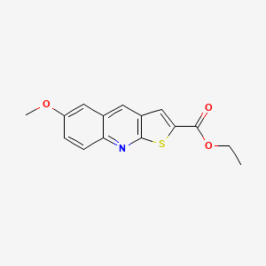 molecular formula C15H13NO3S B5712639 ethyl 6-methoxythieno[2,3-b]quinoline-2-carboxylate 