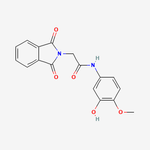 2-(1,3-dioxo-1,3-dihydro-2H-isoindol-2-yl)-N-(3-hydroxy-4-methoxyphenyl)acetamide