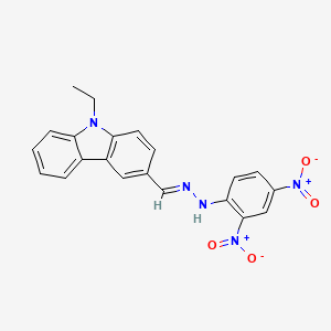 molecular formula C21H17N5O4 B5712689 9-ethyl-9H-carbazole-3-carbaldehyde (2,4-dinitrophenyl)hydrazone 