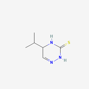 B571270 5-Isopropyl-4,5-dihydro-1,2,4-triazine-3(2H)-thione CAS No. 118768-94-8
