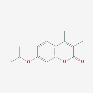 molecular formula C14H16O3 B5712701 7-isopropoxy-3,4-dimethyl-2H-chromen-2-one 