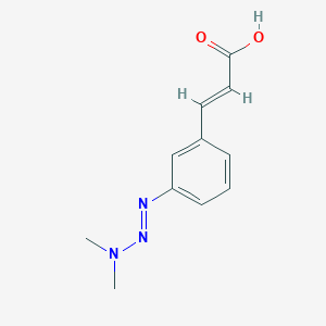 molecular formula C11H13N3O2 B5712707 3-[3-(3,3-dimethyl-1-triazen-1-yl)phenyl]acrylic acid 