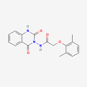 molecular formula C18H17N3O4 B5712711 2-(2,6-dimethylphenoxy)-N-(2,4-dioxo-1,4-dihydro-3(2H)-quinazolinyl)acetamide 