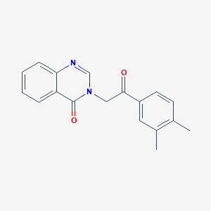molecular formula C18H16N2O2 B5712718 3-[2-(3,4-dimethylphenyl)-2-oxoethyl]-4(3H)-quinazolinone 