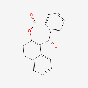 molecular formula C18H10O3 B5712733 benzo[e]naphtho[2,1-b]oxepine-8,13-dione 