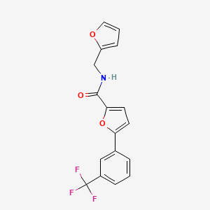 N-(2-furylmethyl)-5-[3-(trifluoromethyl)phenyl]-2-furamide