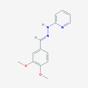 molecular formula C14H15N3O2 B5712769 3,4-dimethoxybenzaldehyde 2-pyridinylhydrazone 