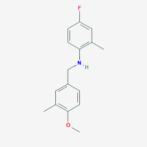 (4-fluoro-2-methylphenyl)(4-methoxy-3-methylbenzyl)amine