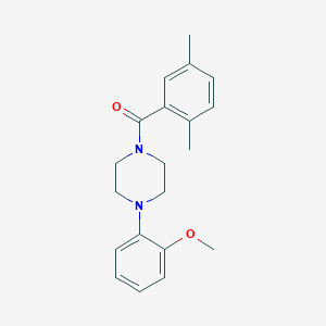 molecular formula C20H24N2O2 B5712788 1-(2,5-dimethylbenzoyl)-4-(2-methoxyphenyl)piperazine 