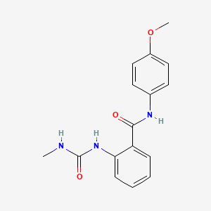 molecular formula C16H17N3O3 B5712804 N-(4-methoxyphenyl)-2-{[(methylamino)carbonyl]amino}benzamide CAS No. 428837-54-1