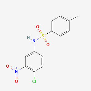 molecular formula C13H11ClN2O4S B5712818 N-(4-chloro-3-nitrophenyl)-4-methylbenzenesulfonamide 