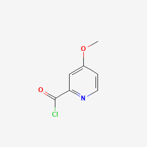 molecular formula C7H6ClNO2 B571282 4-Methoxypyridine-2-carbonyl chloride CAS No. 124050-26-6
