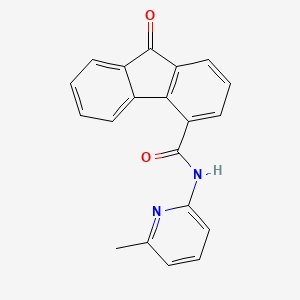 molecular formula C20H14N2O2 B5712825 N-(6-methyl-2-pyridinyl)-9-oxo-9H-fluorene-4-carboxamide 