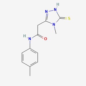 2-(5-mercapto-4-methyl-4H-1,2,4-triazol-3-yl)-N-(4-methylphenyl)acetamide