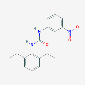 molecular formula C17H19N3O3 B5712862 N-(2,6-diethylphenyl)-N'-(3-nitrophenyl)urea 