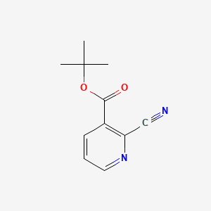 molecular formula C11H12N2O2 B571287 tert-Butyl 2-cyanonicotinate CAS No. 114429-07-1