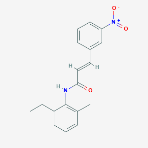 N-(2-ethyl-6-methylphenyl)-3-(3-nitrophenyl)acrylamide