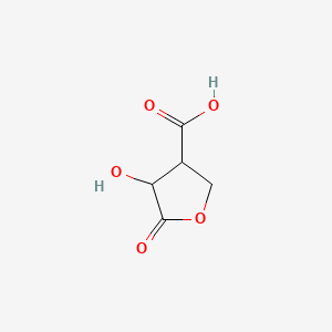 molecular formula C5H6O5 B571295 4-Hydroxy-5-oxotetrahydrofuran-3-carboxylic acid CAS No. 118489-44-4