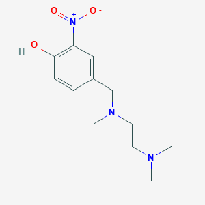 molecular formula C12H19N3O3 B5712951 4-{[[2-(dimethylamino)ethyl](methyl)amino]methyl}-2-nitrophenol 